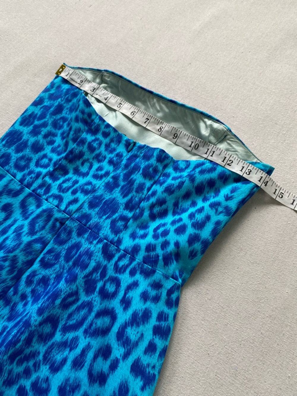 Henri Bendel Vintage Strapless Leopard Print Dress - Picture 4 of 12